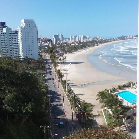 Apartamento Frente Para O Mar ,50 M Da Praia , Ar Condicionado Todos Quartos Guarujá Buitenkant foto